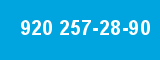 920 257-28-90 920 257-28-90